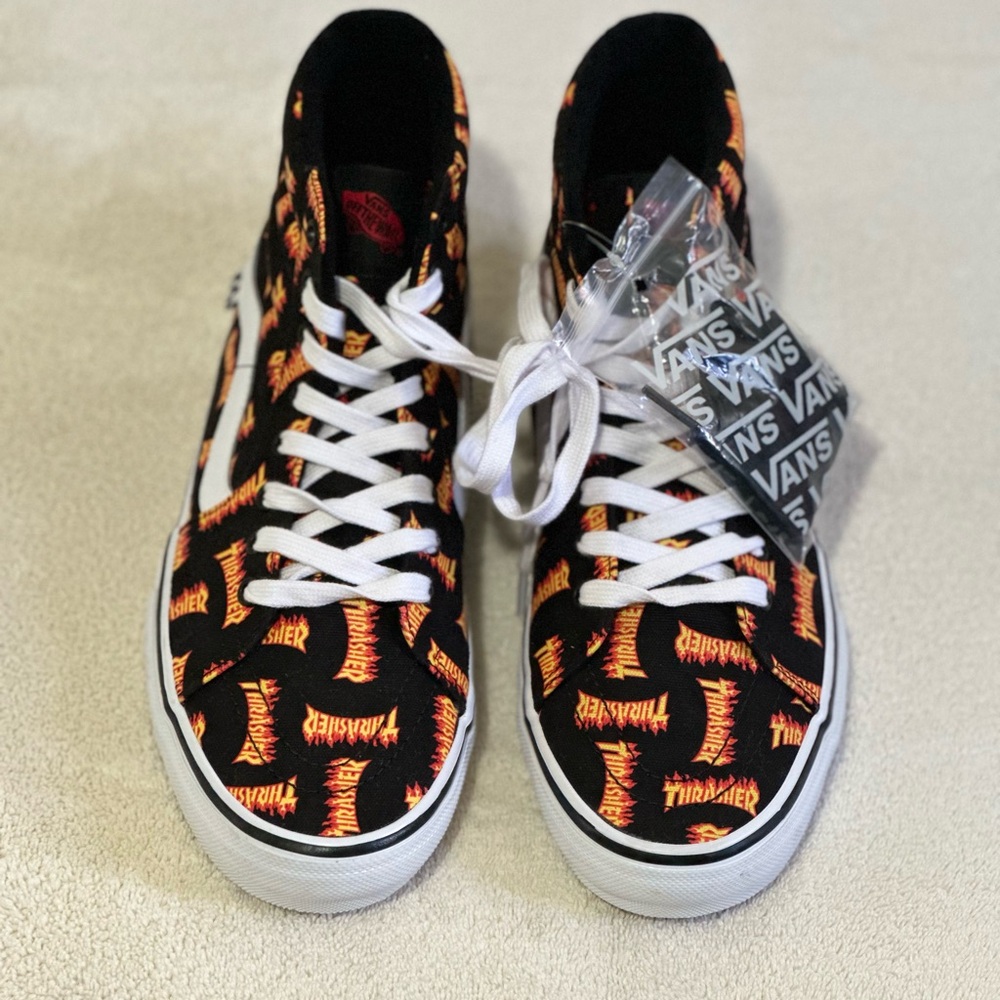 Vans Sk8-Hi X “Allover Thrasher Logo” Size 11
